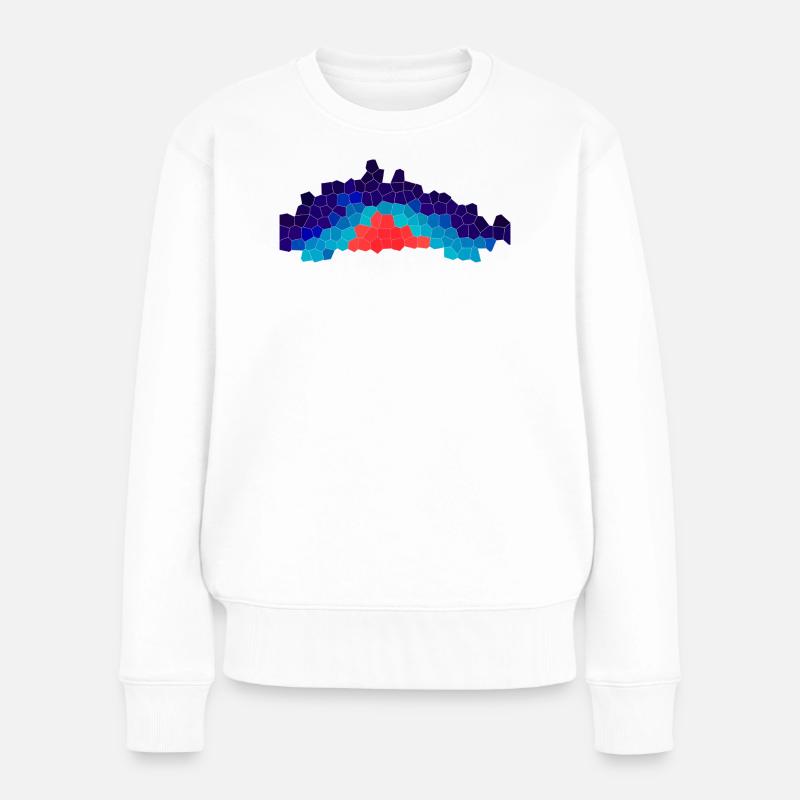 Thermal Core Mosaic - Frauen Premium Bio Pullover - Weiß