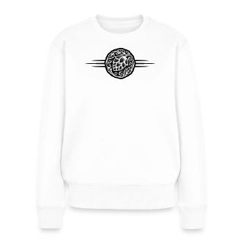 Hopfen Symbol - Frauen Premium Bio Pullover - Weiß - Vorne - Julia (174cm)