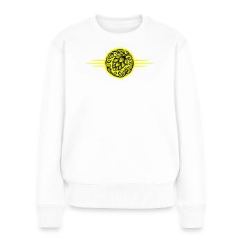 Hopfen Symbol - Frauen Premium Bio Pullover - Weiß - Vorne - Julia (174cm)