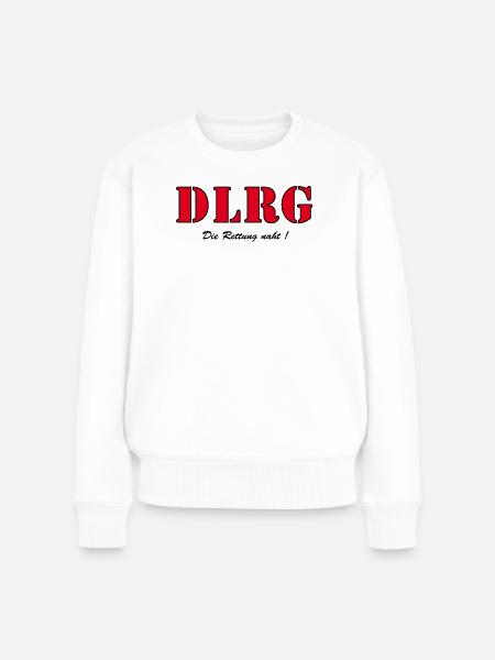DLRG - Die Rettung naht - Frauen Premium Bio Pullover - Weiß