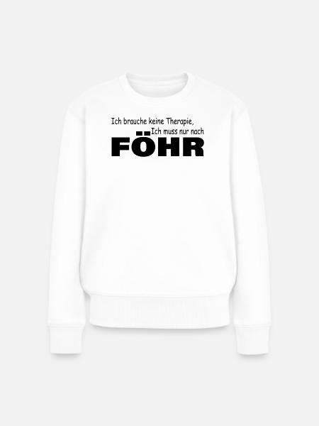 Therapie FÖHR - Frauen Premium Bio Pullover - Weiß