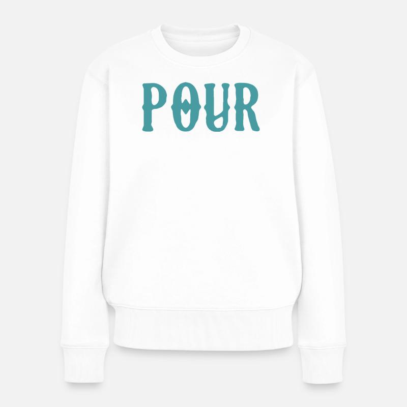 Pipo - Frauen Premium Bio Pullover - Weiß