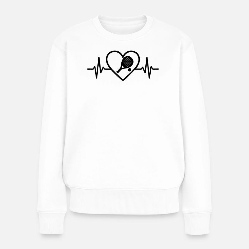 Padel Heart - Pull Premium bio Femme - blanc