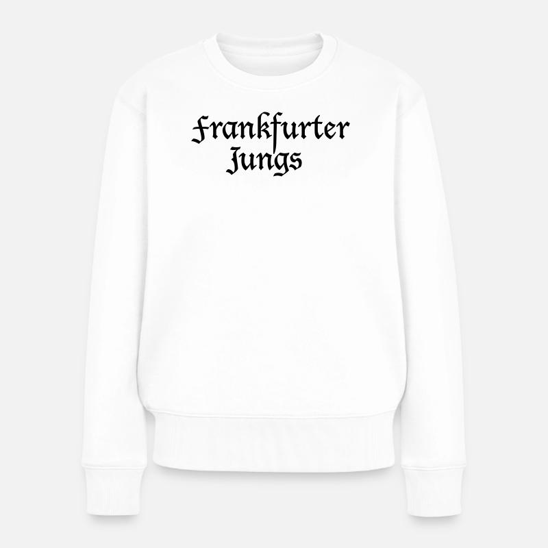 Frankfurter Jungs Frankfurt Design Shirts - Frauen Premium Bio Pullover - Weiß