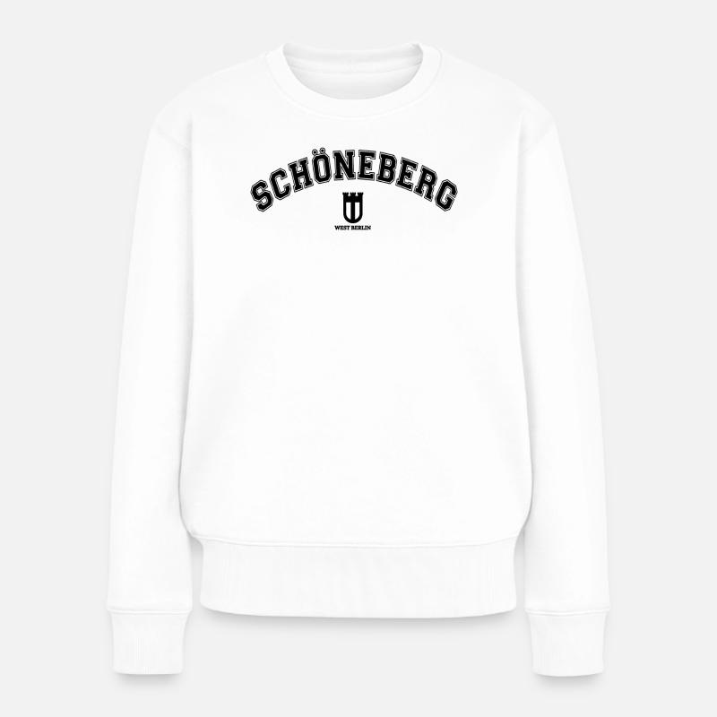 Schöneberg Berlin - Frauen Premium Bio Pullover - Weiß