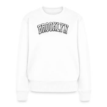 Chemise Brooklyn - Pull Premium bio Femme - blanc - Devant - Julia (174cm)