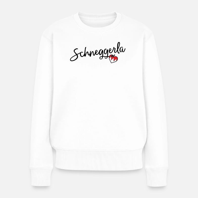Schneggerla - Frauen Premium Bio Pullover - Weiß