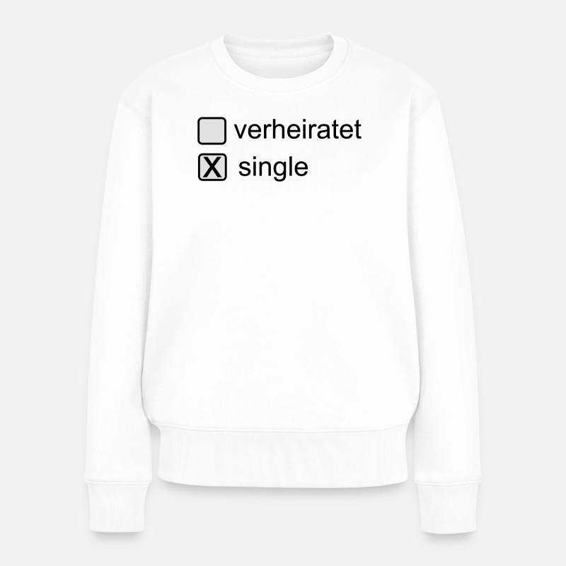 Célibataire - Pull Premium bio Femme - blanc