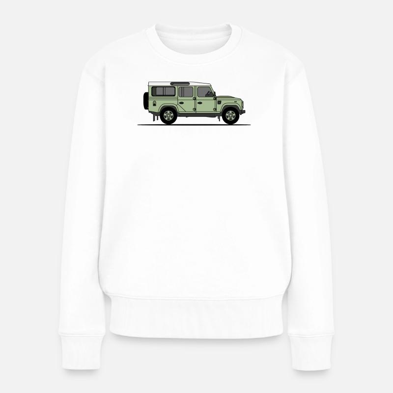 Verteidiger 110 - Frauen Premium Bio Pullover - Weiß