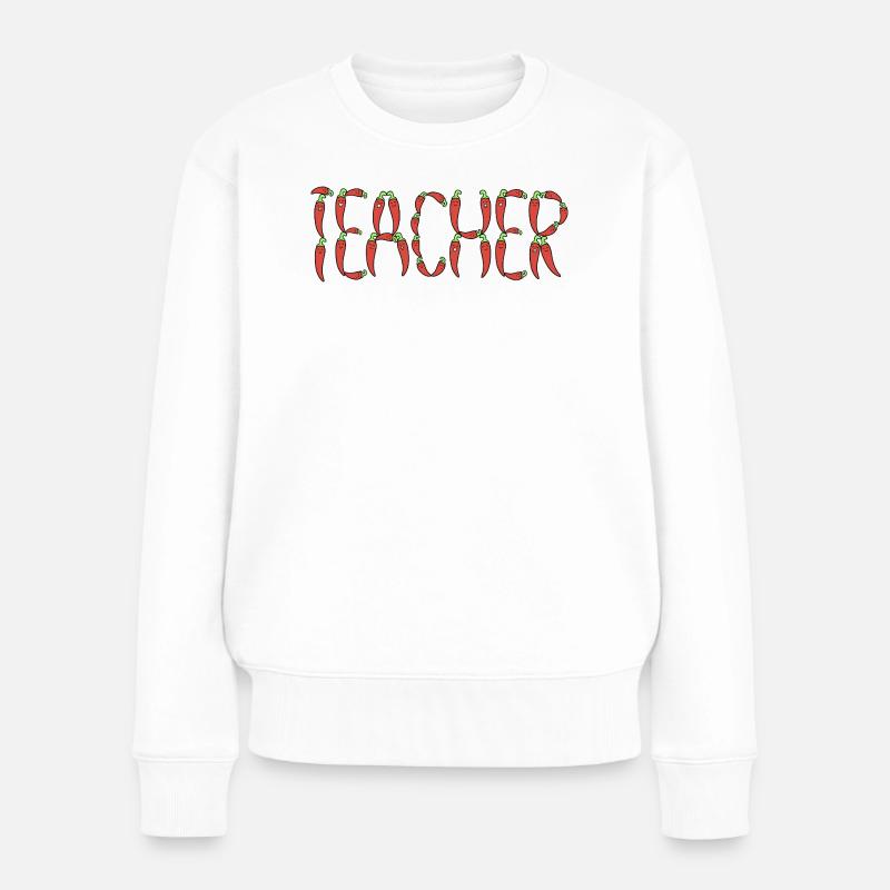 Professeur de chili - Pull Premium bio Femme - blanc