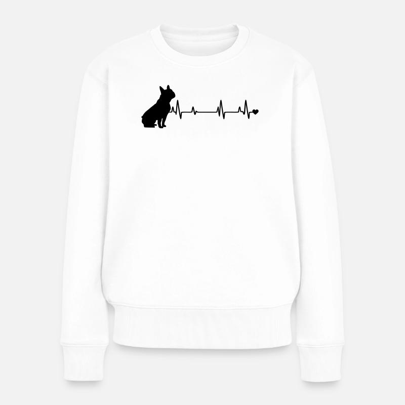 Chien - Pull Premium bio Femme - blanc