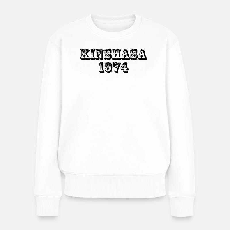 Kinshasa 1974 - Frauen Premium Bio Pullover - Weiß