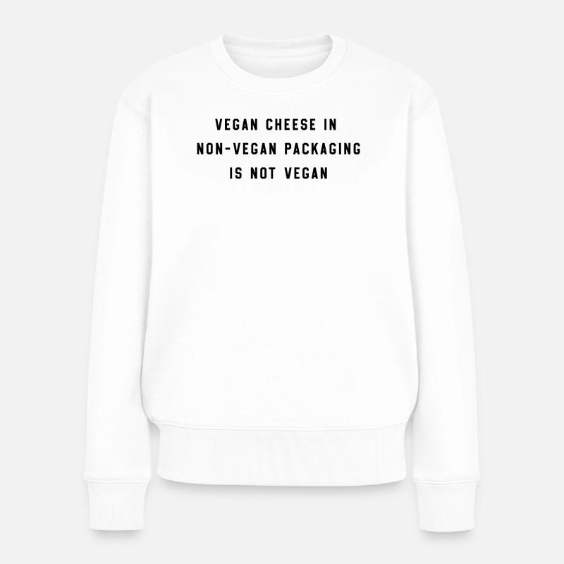FROMAGE VEGAN - Pull Premium bio Femme - blanc