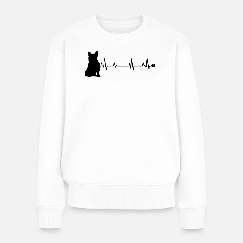 Chien - Pull Premium bio Femme - blanc