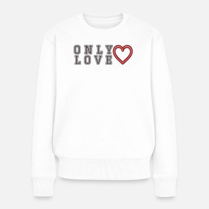 Seulement L - Pull Premium bio Femme - blanc