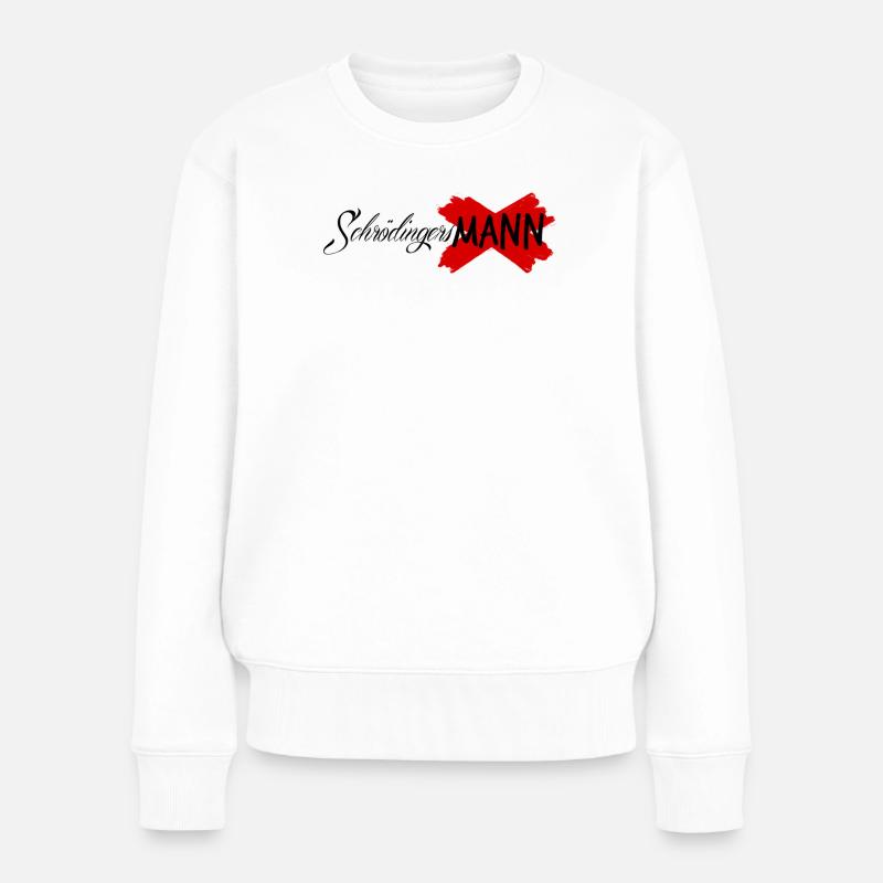 Schrödingers Männer - Frauen Premium Bio Pullover - Weiß