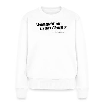 Cloud - Frauen Premium Bio Pullover - Weiß - Vorne - Julia (174cm)