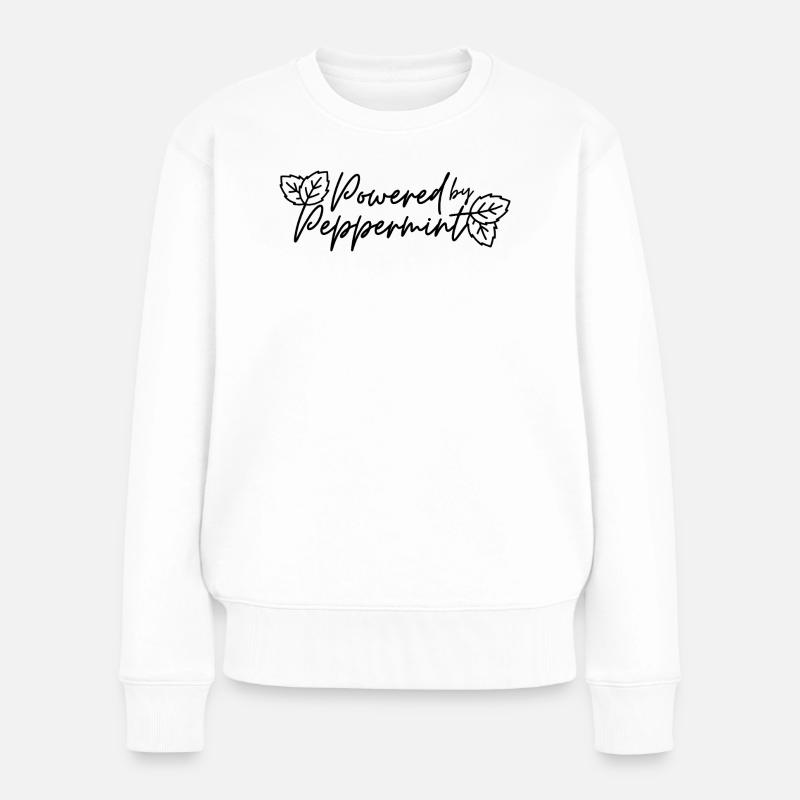 Propulsé par la menthe poivrée - Pull Premium bio Femme - blanc