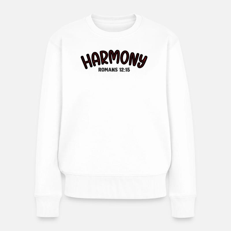 Typographie Harmony Red Line - Pull Premium bio Femme - blanc