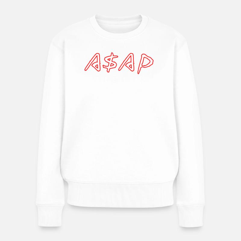 ASAP Neon Sketch Red - Pull Premium bio Femme - blanc