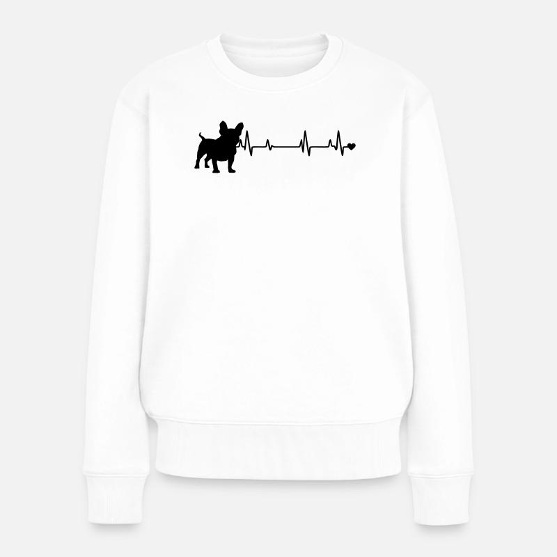 Chien - Pull Premium bio Femme - blanc