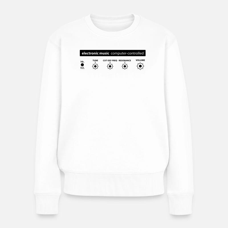 electronic music - Women's Premium Organic Jumper - white