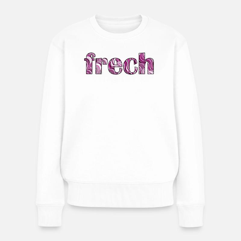 frech - Frauen Premium Bio Pullover - Weiß