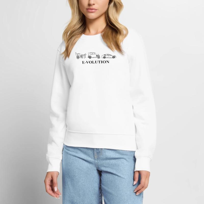 E-Volution Auto Evolution Frauen Premium Bio Pullover