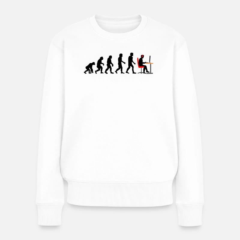 Gamer Evolution 2 - Frauen Premium Bio Pullover - Weiß