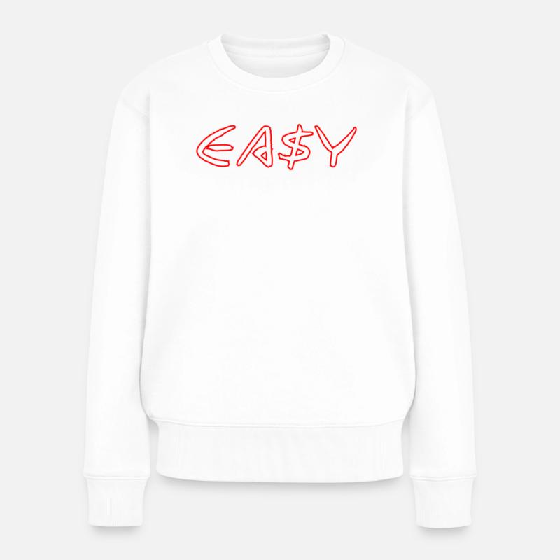 Facile - Pull Premium bio Femme - blanc
