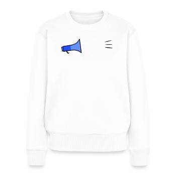 Megafon Text Template - Women's Premium Organic Jumper - white - Front - Julia (174cm)