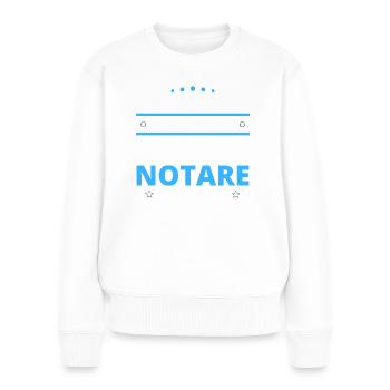 Notare Geschenk - zwei Arten von... Design - Frauen Premium Bio Pullover - Weiß - Vorne - Julia (174cm)