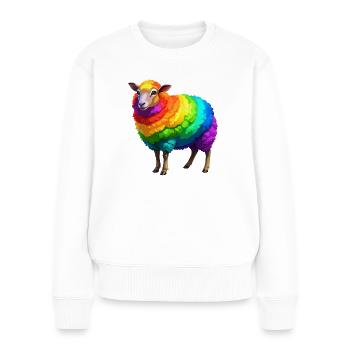 Sheep Pride - Frauen Premium Bio Pullover - Weiß - Vorne - Julia (174cm)