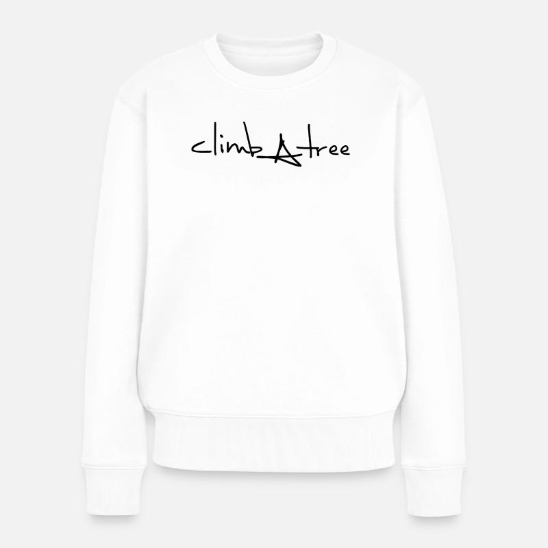 climbAtree - Frauen Premium Bio Pullover - Weiß