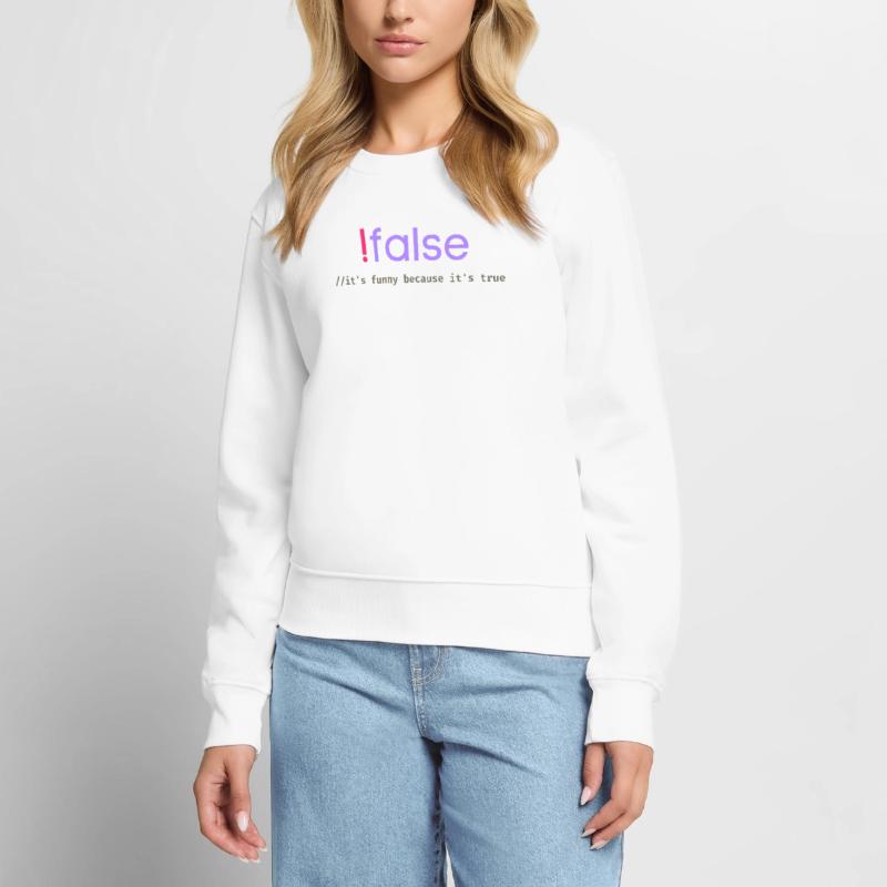 Ifalse Funny Coder Programming Pun Women's Premium Organic Jumper