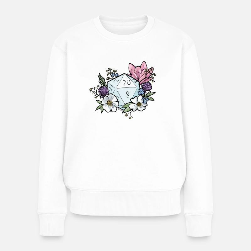 DONJONS 'n' FLEURS - Pull Premium bio Femme - blanc