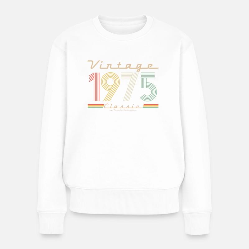 Vintage Classic 1975 - Pull Premium bio Femme - blanc