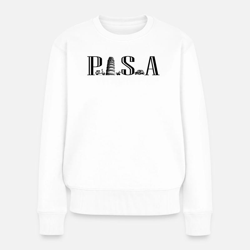 La tour de Pise - Pull Premium bio Femme - blanc