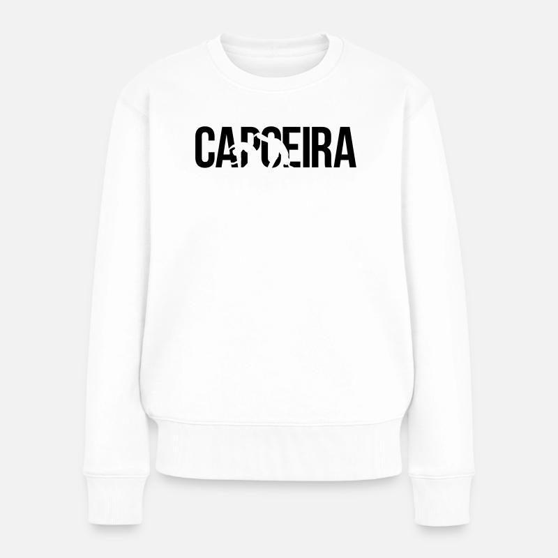 capoeira - Frauen Premium Bio Pullover - Weiß