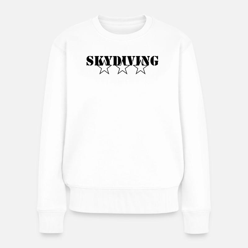 Skydiving - Women's Premium Organic Jumper - white