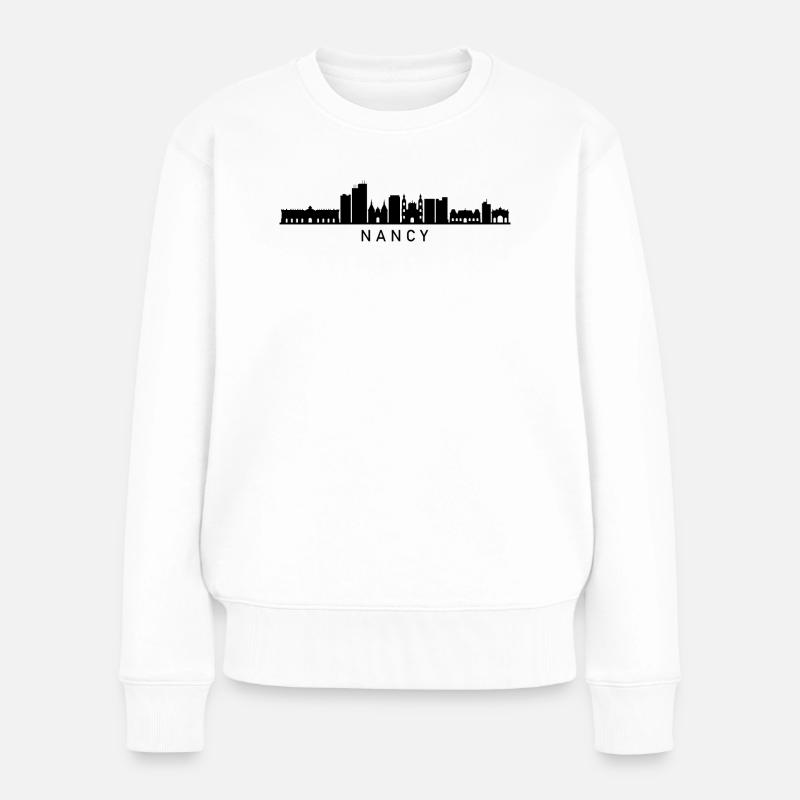 Skyline Nancy - Pull Premium bio Femme - blanc