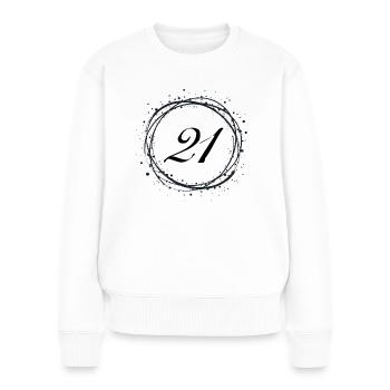 21 - Women's Premium Organic Jumper - white - Front - Julia (174cm)