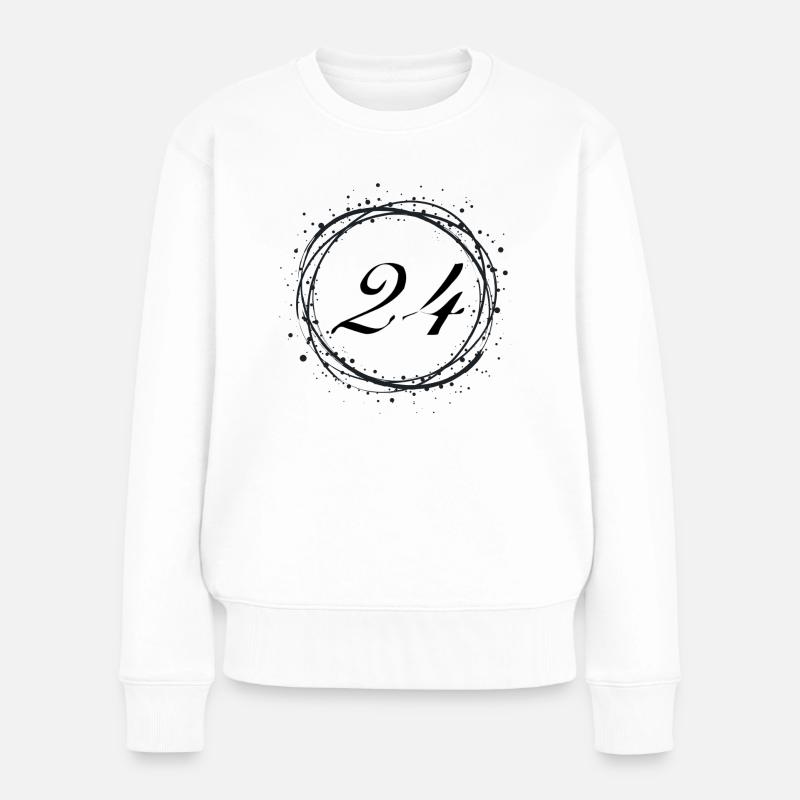 24 - Women's Premium Organic Jumper - white