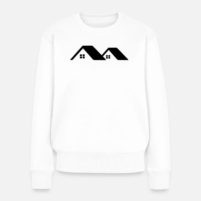 Chalets sur le toit - Pull Premium bio Femme - blanc