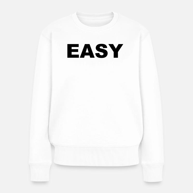 Easy - Women's Premium Organic Jumper - white