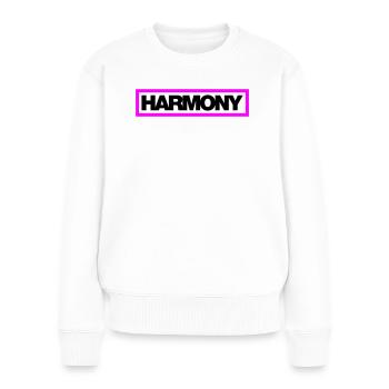 Typo HARMONY Contour 2C - Pull Premium bio Femme - blanc - Devant - Julia (174cm)