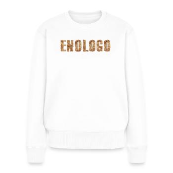 Enologo – Design con tappi di sughero - Women's Premium Organic Jumper - white - Front - Julia (174cm)