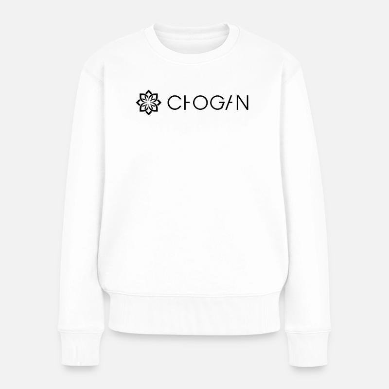 Chogan - Frauen Premium Bio Pullover - Weiß