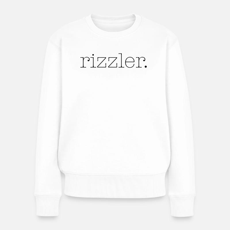 Rizzler - Frauen Premium Bio Pullover - Weiß