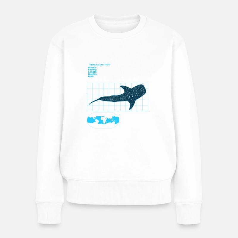 Fiche technique whale shark - Pull Premium bio Femme - blanc